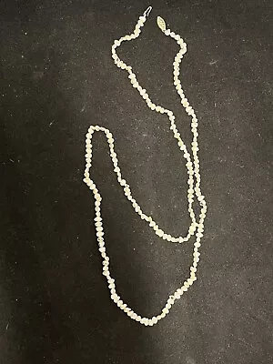 Vintage 29  Genuine Fresh Water Pearl Necklace W 14k Gold Clasp • $22.95
