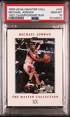 Michael Jordan 1999 UD MJ Master Collection #XX PSA 10 Gem Mint LOW POP 12 • $600