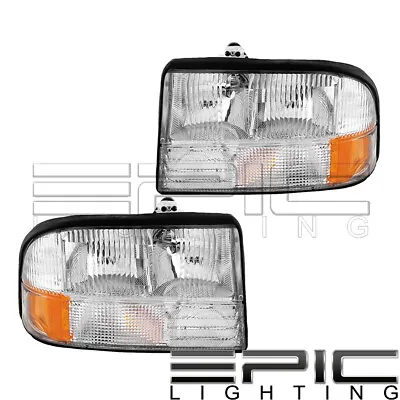 Headlight For 1998-2004 GMC S-15 SONOMA JIMMY OLDSMOBILE BRAVADA Left Right Pair • $88.73