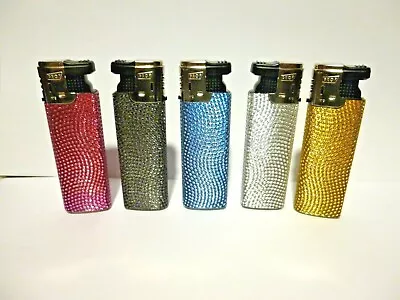 £4.70 • Buy Lighter Prof Shiny   Side Cap Refillable  Turbo Windproof Larger Lighter