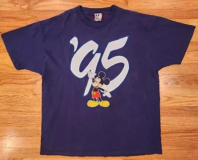 Walt Disney World Mickey Mouse 95 Shirt L / XL Double Sided Preowned Designs • $24.99