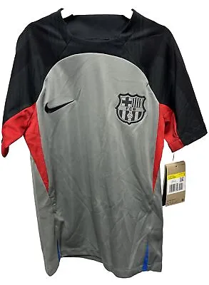 Youth Nike Barcelona FC Strike Elite Dri Fit Drill Training Shirt SS New • $8.99