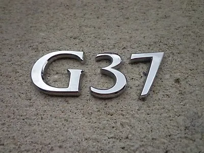 Infiniti G37 Emblem Letters Badge Decal Trunk Chrome Symbol OEM Factory Stock • $22.65