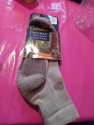 Cabelas Coolmax 6  Minu Crew Hiking Socks  NWT • $12