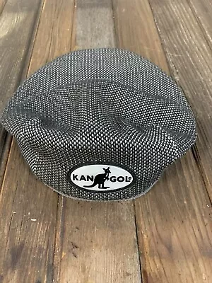 Kangol Honeycomb Silver/Black 601 Newsboy Golf Hat Men's Size L/XL • $9.50