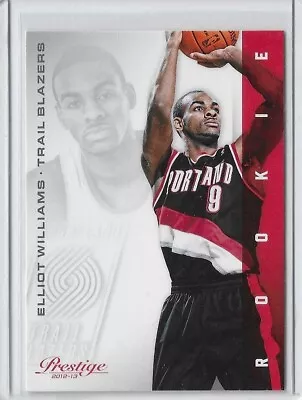 2012-13 Panini Prestige Elliot Williams Rookie #188 Portland Trail Blazers RC • $1.99