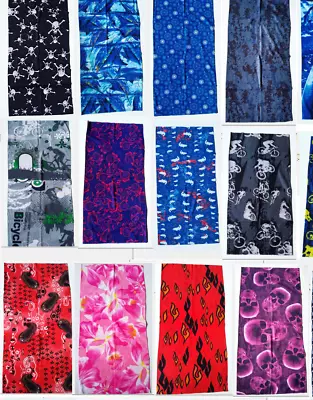 50 Pcs Wholesale Liquidate Magic Scarf Headband Mask Hair Bun Mix Nylon Stretchy • $49.50