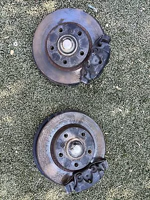 BMW E36 Z3 E30 5 Lug Swap Front Brakes Calipers SPINDLES KNUCKLES HUBS 328 323 • $289