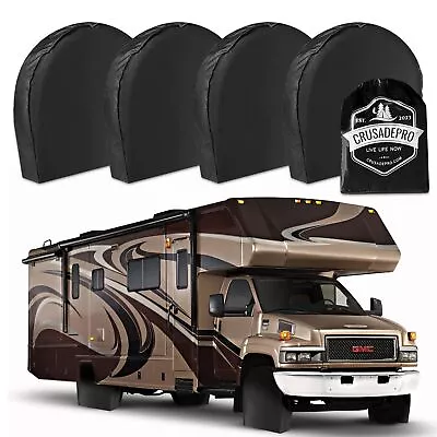 Tire Covers - Set Of 4 - Wheel Cover Protector For RV Camper Motorhome Tra... • $117.61