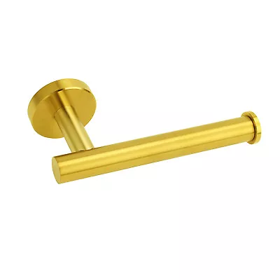 Brushed Gold Black Towel Rack Rail Layer Bar Toilet Paper Roll Holder Robe Hook • $35