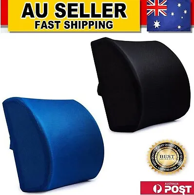 $27.99 • Buy Memory Foam Lumbar Back Pillow Support Relief Cushion Home Office Car Seat Chair