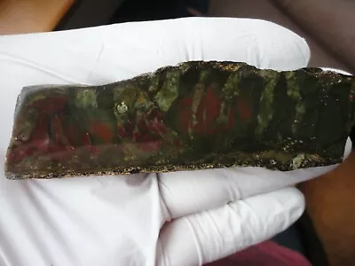 Morrisonite Jasper Polished Slab Greens Reds • $37.99