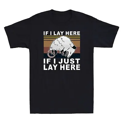 If I Lay Here If I Just Lay Here Opossum Retro Funny Vintage Men's T-Shirt • £13.99