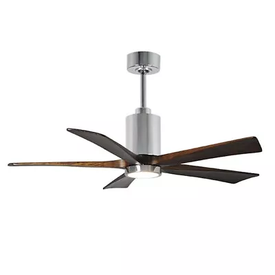 Matthews Fan Atlas Patricia 5 Three Blade Paddle Fan W/Light Kit Chrome 52  • $999