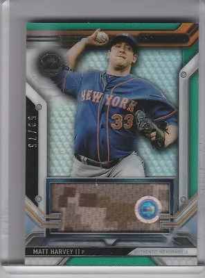 2016 Topps Strata #car-mh Matt Harvey Jersey New York Mets 59/75 5267 • $10.36