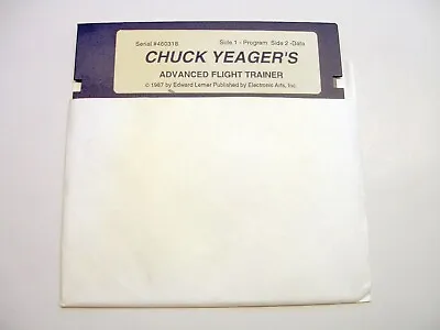 $9.99 • Buy Chuck Yeager By Electronic Arts For Apple IIe, Apple IIc, Apple IIGS - PAL?