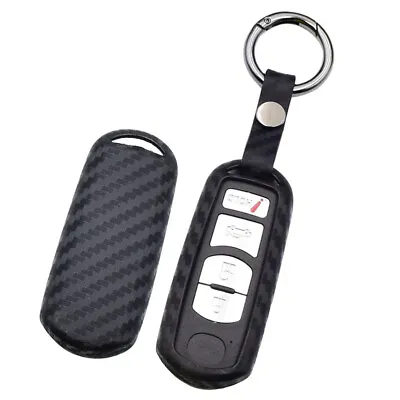 Fit Yaris Fiat Mazda 2 3 5 6 CX-50 CX-9 Carbon Fiber Key Fob Silicone Case Cover • $9.90