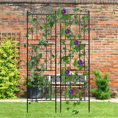 182cm Tall Metal Garden Decorative Border Fencing Outdoor Edging Barrier 2 Pack • £65.95