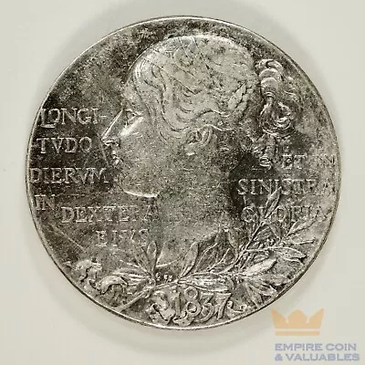 1897 Queen Victoria Diamond Jubilee Silver (92.5%) Medallion (25.75mm) BHM#3506 • $24.99