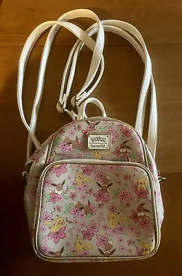 Loungefly LimitedEdition Pokemon & Florals Mini Backpack 1 Zipper Broke Does Zip • $68