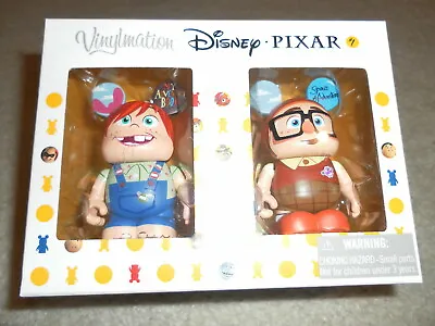 Disney Pixar Up Carl Ellie Grape Soda Badge Vinylmation Set • $123.17