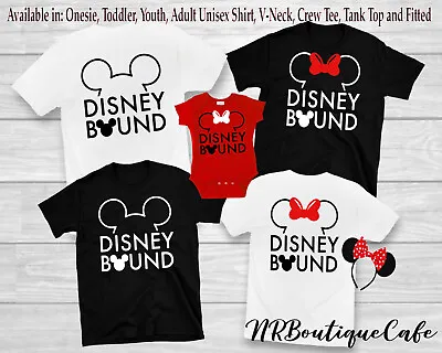 $16.99 • Buy Custom Disney Bound FAMILY VACATION Disney Mickey & Minnie T-Shirts Unisex Tees