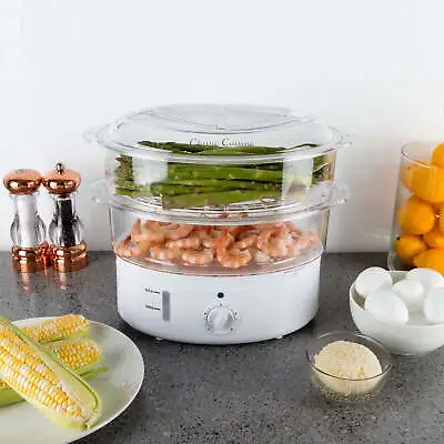 Multipurpose Electric Vegetable Steamer Rice Cooker (White) • $37.82