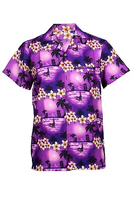 Mens Hawaiian Shirt Stag Beach Hawaii Aloha Party Summer Holiday Fancy S -xxl D1 • £8.99