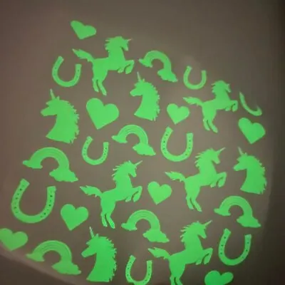 £17.18 • Buy Rainbow Unicorn Luminous Glow In The Dark Vinyl Wall Sticker Kids Bedroom Night 