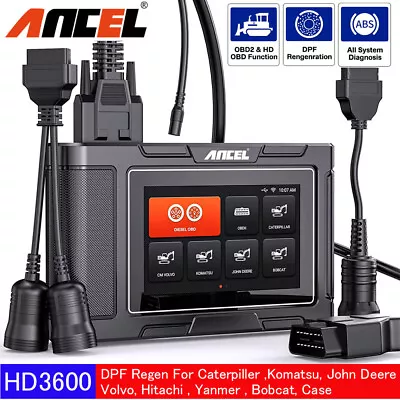 Diesel Heavy Duty Truck Scanner Construction Machinery Diagnostic Tool DPF Regen • $374.99