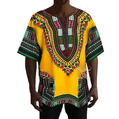 Traditional African Africa Dashiki Tribal Hippie Men Shirt Womens Dress UNISEX • $21.99