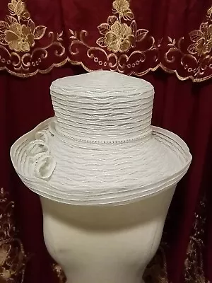 Brenda Waites Bolling Large Brim Derby Easter Party Style  • $35