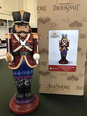 Jim Shore Nutcracker Soldier Figurine 2010 Armed With Holiday Cheer #4020130 • $49.99