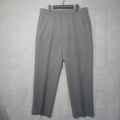 VINTAGE Levis Mens Action Slacks Chino Pants 36x29 Gray Dacron Flat Front • $14.20