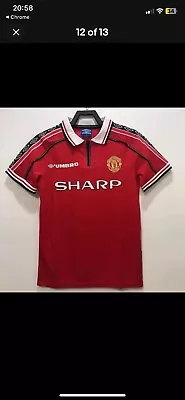 Manchester United 1999/2000 Home Shirt Umbro Medium • £29.99