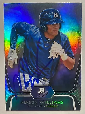 Mason Williams Signed Bowman #BPP90 2012 Card New York Yankees Auto MLB RAD • $11.04