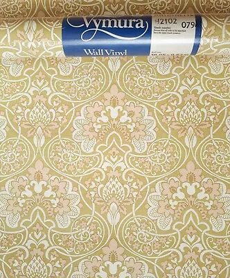 X2 70s Vintage VYMURA Wallpaper Rolls Damask Floral 60s Flowers Retro Groovy Mcm • £60