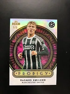 2023 Topps Deco Rasmus Hojlund Rookie RC Pink 3/5 Manchester United Denmark • $120