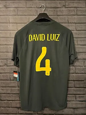 David Luiz Brazil National Team 14-15 Third Kit Black • £169
