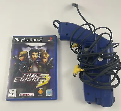 Time Crisis 3 - Playstation 2 (PS2) & Namco Light Gun NPC-106 G-Con 2 • $125.99