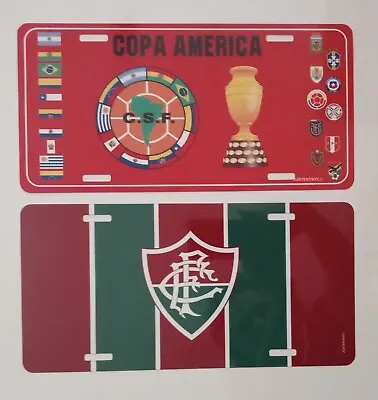 2 Brazil Gifts: 1 Copa America License Plate + 1 Atletico Fluminense Plate $30 • $30