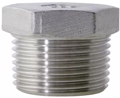 1/2  NPT Threaded Hex Head Plug 316 Stainless Steel 150 Fitting • $8.52