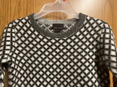 J CREW 100% ITALIAN CASHMERE Kids Girls XXS Sweater Pullover Black/White • $25.99