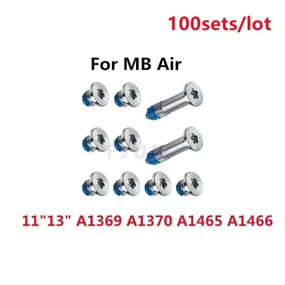 100sets/lot For MacBook Air 11  13  A1369 A1370 A1465 A1466 Bottom Case Screw • $45.99