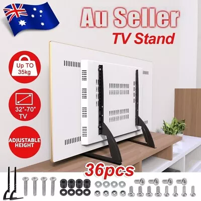$20.99 • Buy Universal Table Top TV Stand Legs Mount LED LCD Flat TV Screen 32-70  Bracket