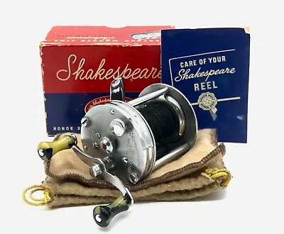 Vintage Shakespeare 1960 Criterion Model Ge Level Winding Reel W/box & Paperwork • $0.99