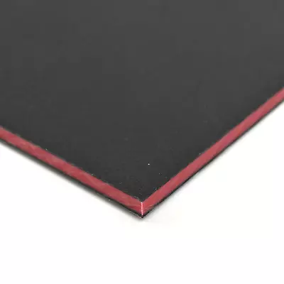 BuyPlastic ColorCore Plastic Sheet  1/4  X 12  X 24  Black-Red-Black • $34.06