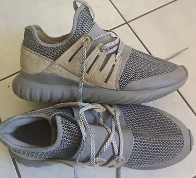 $75 • Buy Adidas Originals Tubular Radial Grey Mens Runners  Trainers Size Us10