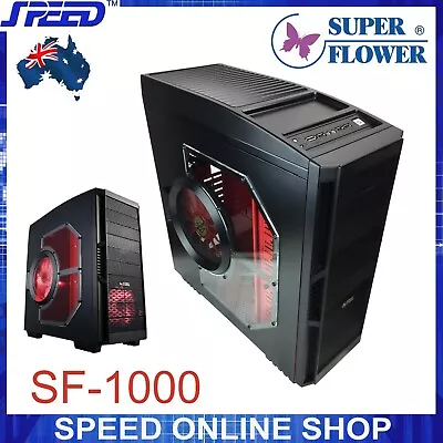 Super Flower SF-1000R PC Gaming High Tower Case With 2x200mm & 1x140mm LED Fans • $269