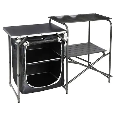 Royal Folding Aluminium Camping Kitchen Stand & Storage Larder • £74.99